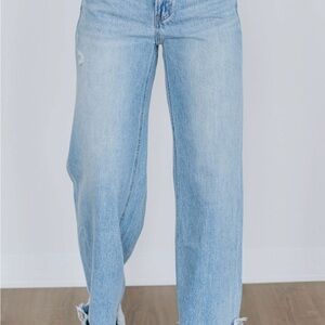 Stylish Light Blue Women's Flare Jeans